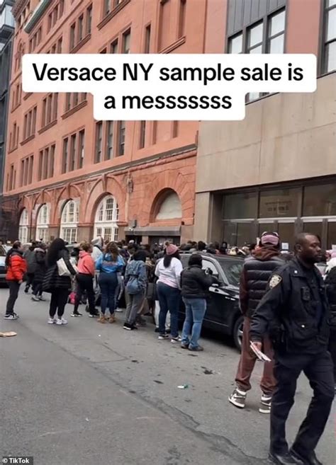 versace sample sale nyc shut down|NYC Versace sample sale shut down by cops after fights break out.